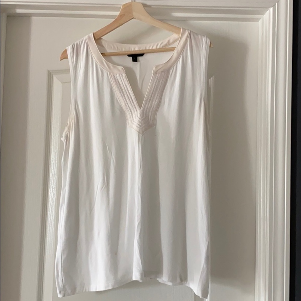 Banana Republic, white, tank.